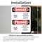 Signmission Pesticide Storage Hazardous Bilingual Danger Sign, Vinyl Decal, 7in W x 10in L, 2PK OS-2PACK-DS-D-710-VS-1527 - alternate 3